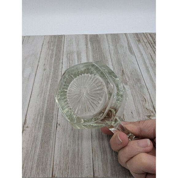 Vintage Heisey #1 Glass Creamer 1930’s Clear Hexagon - Picture 6 of 6